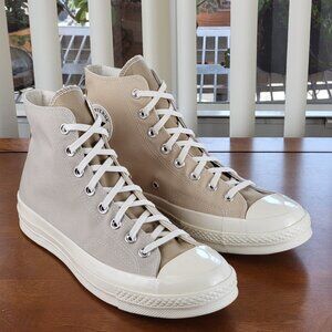 Converse Chuck 70 Hi 'Tri Panel' A05658C Oat Milk/Beach Stone Size 10 Men's